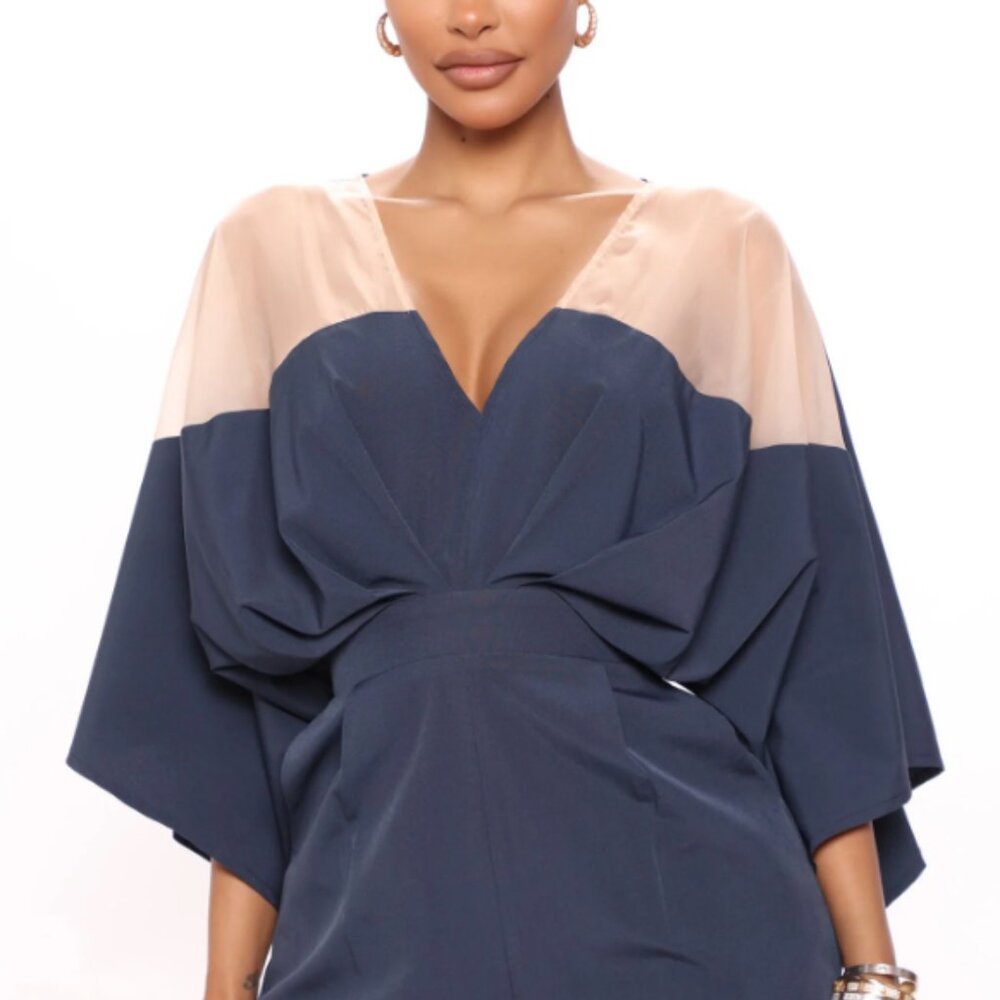 Weekend Feels Romper - Navy
